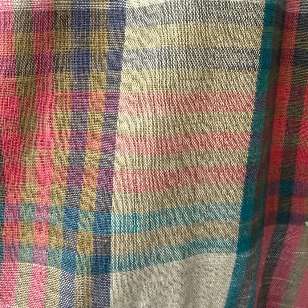 Vintage Panther For Her Madras Plaid Blazer Jacket Preppy Nerd Size Small Boho - Picture 8 of 10